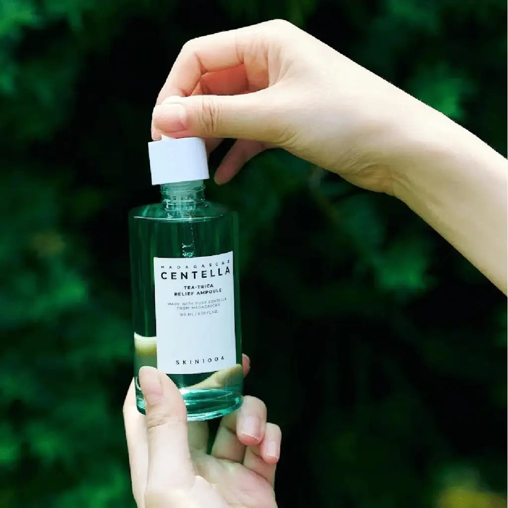 SKIN1004 Centella Tea-Trica Relief Ampoule 100ml - Ampoule calmante pour peau acnéique - texture
