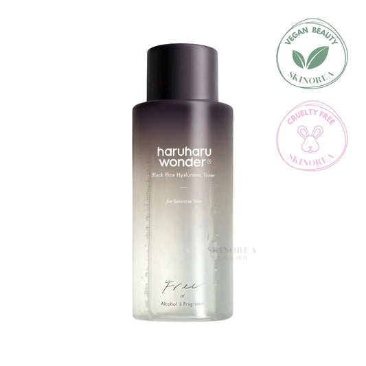 Haruharu wonder Black Rice Hyaluronic Toner Free of Alcohol & Fragrance for sensitive skin 150ml - Light and hydrating vegan toner - K-beauty Korean skincare - Skinorea