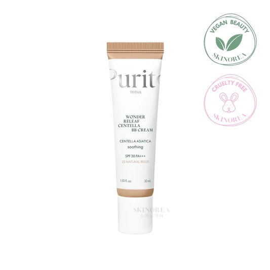 Purito SEOUL Wonder Releaf Centella BB Cream #23 Natural Beige 30ml - Vegan and cruelty-free Korean bb cream SPF30+ - Kbeauty Korean Skinorea shop Europe fast delivery - skincare coréenne Skinorea shop France Paris livraison rapide - yesstyle 