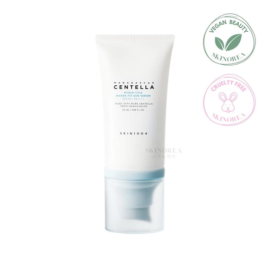SKIN1004 Madagascar Centella Hyalu-Cica Water-Fit Sun Serum SPF50+50ml - Soothing organic sunscreen