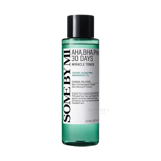 SOME BY MI AHA-BHA-PHA 30 Days Miracle Toner 150ml - Gentle yet Powerful Solution for Acne and Rough Skin - kbeauty Korean skincare - skinorea - yesstyle
